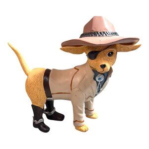 Hamilton Spurs and Furs Cowboy Dog Figurine Chihuahua Lover Western Figure Vtg